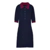 Gucci (wmns)  Cotton Lace Polo Dress 'dark Blue'