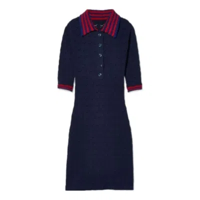 Gucci (wmns)  Cotton Lace Polo Dress 'dark Blue'