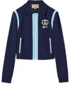 Gucci (wmns)  Cotton Piquet Zip Cardigan With Patch 'dark Blue'