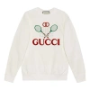 Gucci (wmns)  Cotton Tennis Racket Print Sweatshirt For Ivory