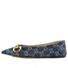 Gucci (wmns)  Denim Ballet Flat With Horsebit 'blue'