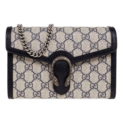 GUCCI (WMNS) GUCCI DIONYSUS GG MINI CHAIN WALLET 'BEIGE BLUE'