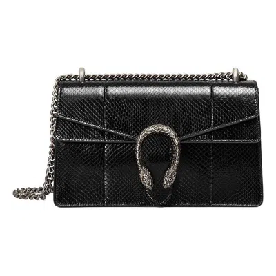 Gucci (wmns)  Dionysus Leather Single Shoulder Bag Medium Black