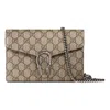 Gucci Brieftasche Dionysus Aus Gg Supreme Mit Kette