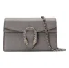 Gucci (wmns)  Dionysus Tiger Head Leather Chain Shoulder Messenger Bag Mini Gray Classic