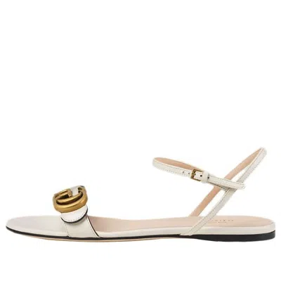 Gucci (wmns)  Double G Leather Sandal 'white'