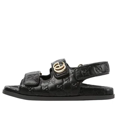 Gucci (wmns)  Double G Leather Sandals 'black'