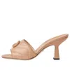 Gucci (wmns)  Double G Mid-heel Slide Sandals 'beige' In Neutral