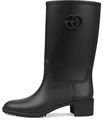 Gucci (wmns)  Double G Rain Boot 'black Rubber'