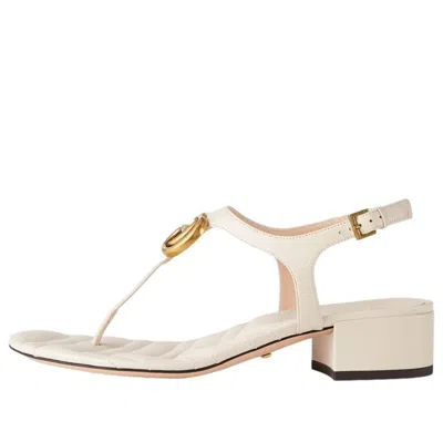 Gucci (wmns)  Double G Sandal 'white Leather'