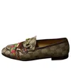 Gucci (wmns)  Embroidered Round Toe Loafer 'beige'