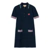 Gucci (wmns)  Fine Embroidery Knit Dress 'navy'