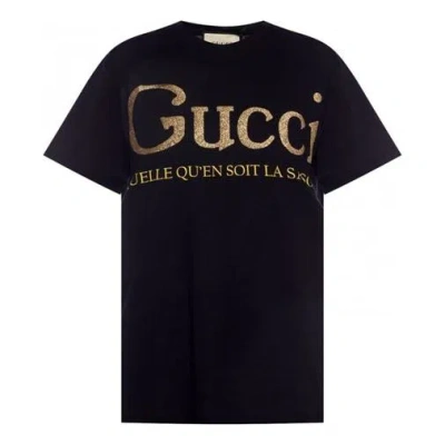 Gucci (wmns)  Flash Printing Short Sleeve Black