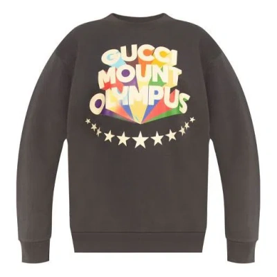 Gucci (wmns)  Fw21 Solid Color Casual Alphabet Round Neck Hoodie Gray