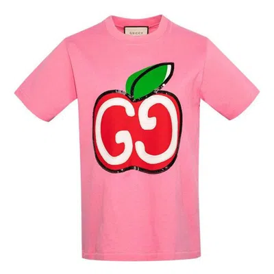 Gucci (wmns)  Gg Apple Print Apple Printing Female Pink