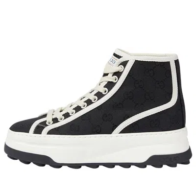 Gucci (wmns)  Gg Blooms High-top Sneakers 'black White'
