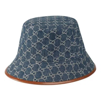 Gucci (wmns)  Gg Canvas Bucket Hat 'sapphire Brown' In Blue