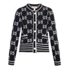 Gucci (wmns)  Gg Cotton Blend Cardigan 'black' In Multi