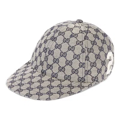 Gucci (wmns)  Gg Cotton Canvas Baseball Cap 'beige Blue'