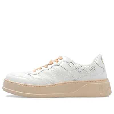 Gucci (wmns)  Gg Embossed Sneaker 'white Beige'