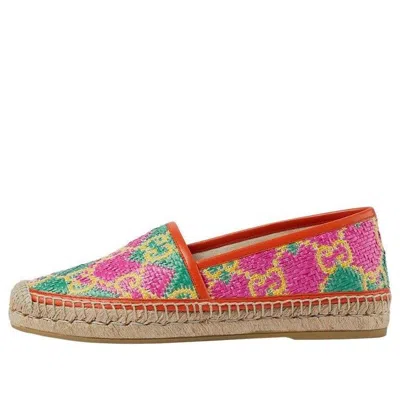 Gucci (wmns)  Gg Espadrille Herringbone Straw Leather 'multicolour'