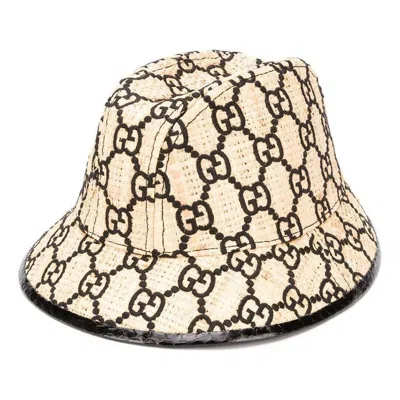 Gucci (wmns)  Gg Fedora Hat With Snakeskin 'beige' In Brown