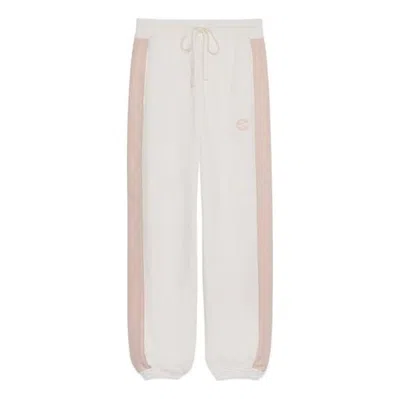 Gucci (wmns)  Gg Felted Cotton Jersey Jogging Pants 'off White Pink' In Multi