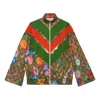 Gucci (wmns)  Gg Floral Printed Zipper Jacket For Brown In Multi
