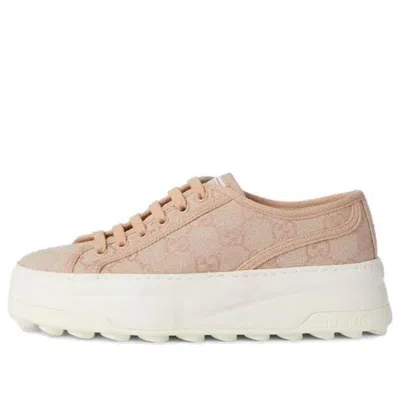 Gucci (wmns)  Gg Leather Sneakers 'neutral'