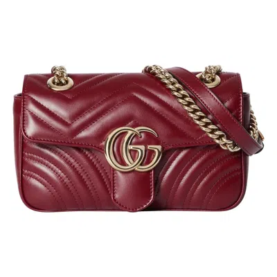Gucci (wmns)  Gg Marmont Mini Shoulder Bag 'rosso Ancora' In Red
