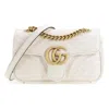 Gucci (wmns)  Gg Marmont Series Mini Leather Clutch White