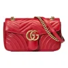 Gucci Women Gg Marmont Leahter Shoulder Bag