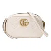 Gucci Gg Marmont Small Quilted-leather Cross-body Bag In White