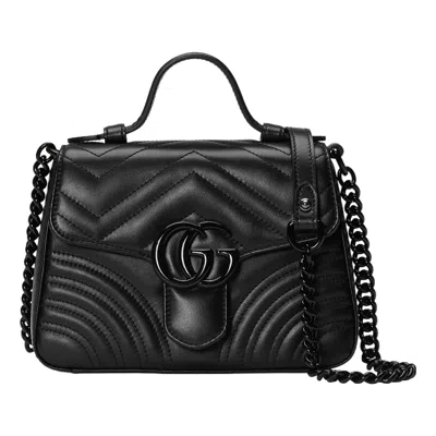 Gucci (wmns)  Gg Marmont Top Handle Bag 'black'