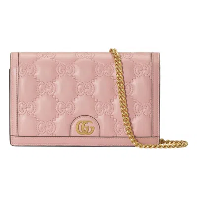 Gucci (wmns)  Gg Matelass Chain Wallet 'light Pink'