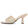 Gucci (wmns)  Gg Mid-heel Slide Sandal 'rose Beige' In Neutral