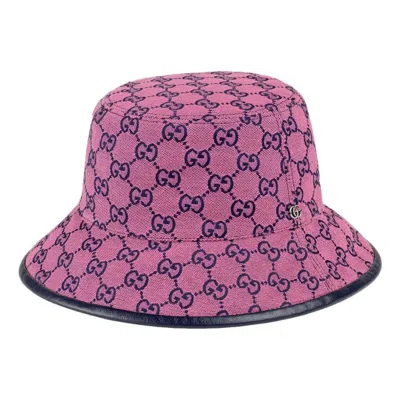 Gucci (wmns)  Gg Monogram Multicolor Reversible Bucket Hat 'pink Blue'