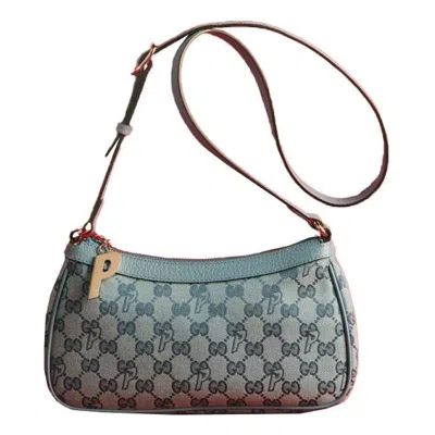 Gucci (wmns)  Gg-p Canvas Half-moon Mini Bag X Palace