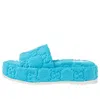 Gucci (wmns)  Gg Platform Sandal 'blue'