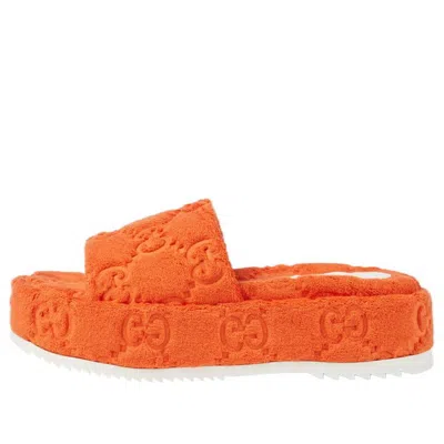 Gucci (wmns)  Gg Platform Sandal 'orange' In Multi