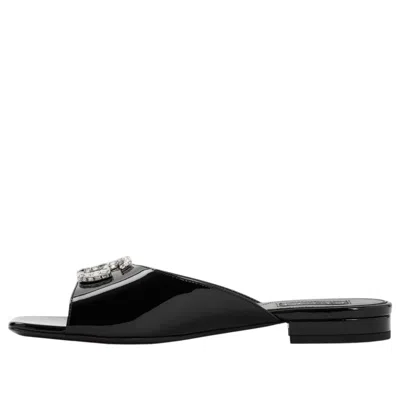 Gucci (wmns)  Gg Slides 'black Patent Leather'