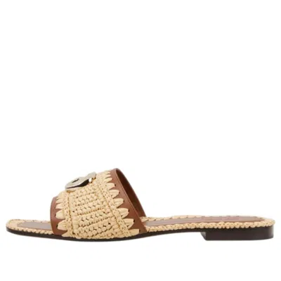 Gucci (wmns)  Gg Slides 'natural Raffia Crochet'