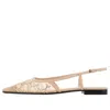 Gucci (wmns)  Gg Slingback Ballet Flat 'rose Beige' In Multi