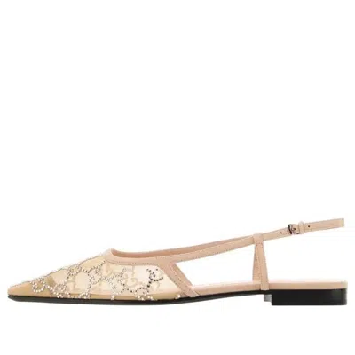 Gucci (wmns)  Gg Slingback Ballet Flat 'rose Beige' In Multi