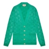 Gucci (wmns)  Gg Sparkling Wool Cardigan 'mint' In Green