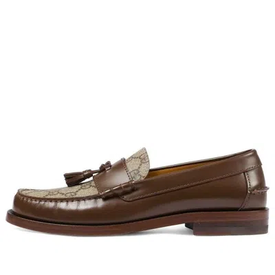 Gucci (wmns)  Gg Supreme Canvas Loafers 'tan Beige'