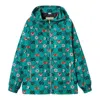 Gucci (wmns)  Gg Symbols Print Hooded Jacket 'bright Blue Multicolor' In Green