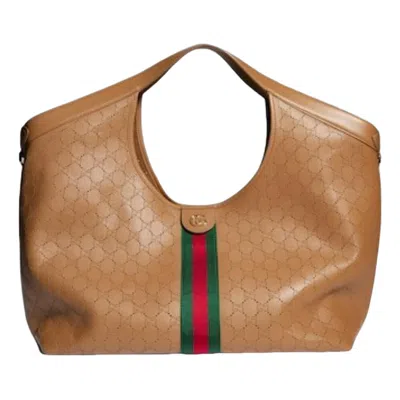 Gucci (wmns)  Giglio Large Tote Bag 'dark Beige' In Brown