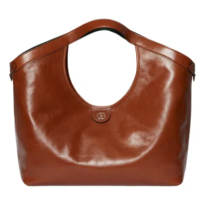 Gucci (wmns)  Giglio Large Tote Bag 'dark Brown'