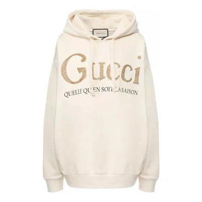 Gucci (wmns)  Gold Logo Autumn Creamy White In Neutral
